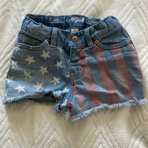 Toddler American flag shorts